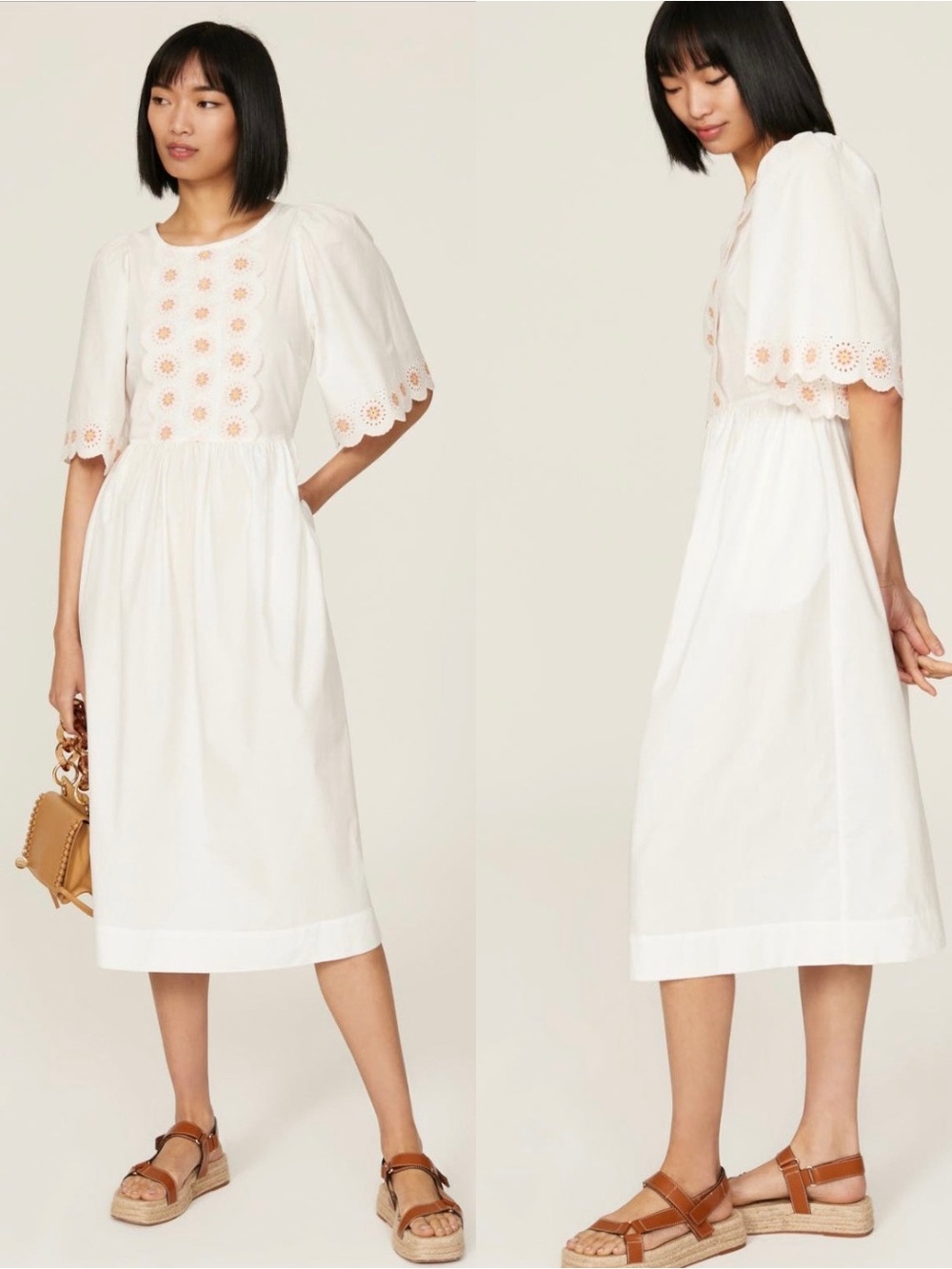 SEE BY CHLOE Midi Poplin Dress 4